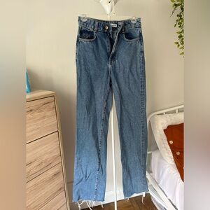 Indigo blue wide leg jeans Zara size 2
